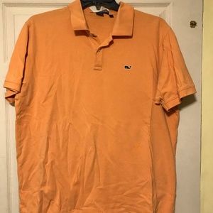 Vineyard Vines Orange Polo; size Large